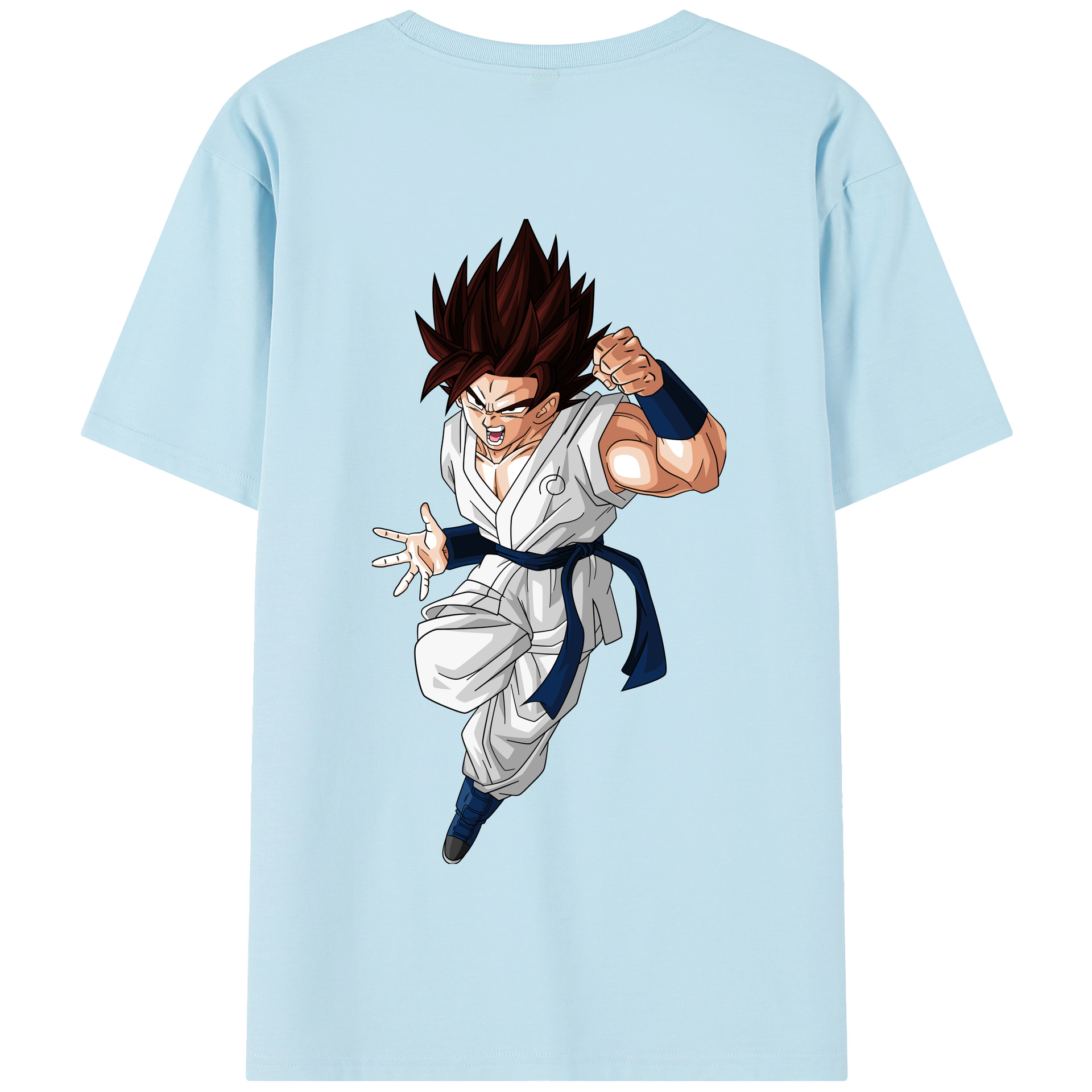 （画像用） ドラゴンボール 孫 悟飯（そんごはん）DRAGON BALL Son Gohan 綿100％半袖Tシャツ（背面プリント）